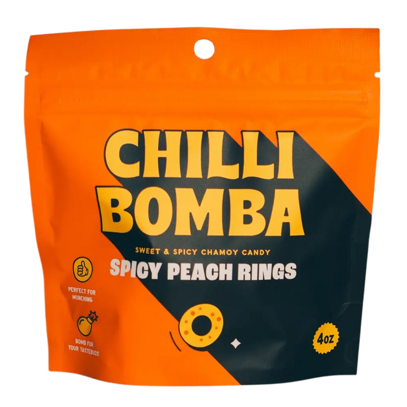 Spicy Peach Rings Chamoy Gummies